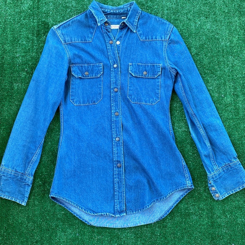 Calvin Klein Vintage Jean Jacket- Size 8